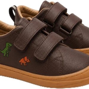 LIO&Friends Children’s Barefoot Shoes Leather Boys Trainers Wide Toe Box Growth Insert Sizes 21-30