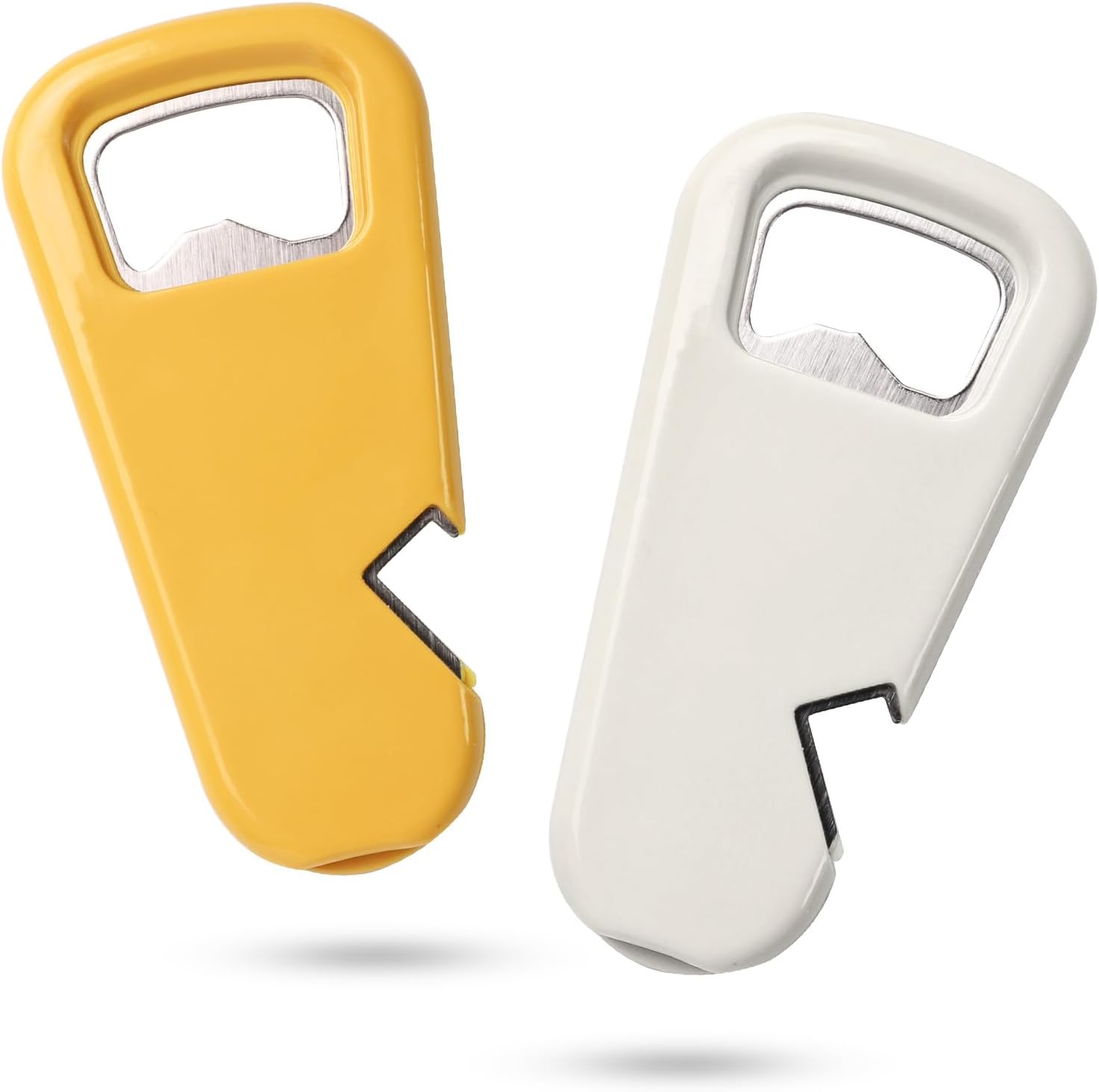 Set of 2 Magnetic Bottle Opener, 3-in-1 Beer Opener with Lid Catcher