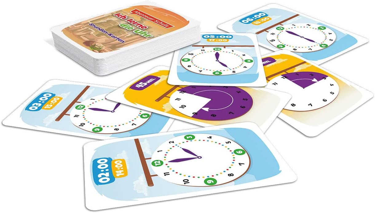 ASS Altenburger - Ich lerne die Uhr Educational Game, Adventure School Card – Bild 5
