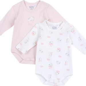 Chicco Unisex Baby Body aus Baumwolle, Lange Ärmel, Mittelbeinöffnung Bottone (1er Pack)