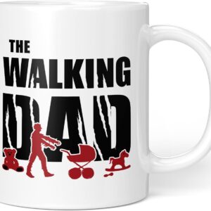 Dad Gift Idea | Walking Dad | Father Gift Mug for Birth Baby Father's Day Birthday (330 ml)