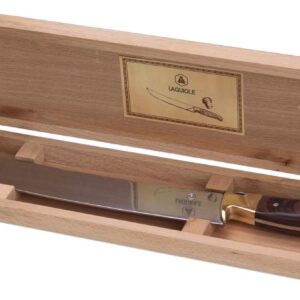 LAGUIOLE - Champagne sword with real wooden handle - Stainless steel - Ergonomic - Uncork your champagne bottles with elegance - Gift box