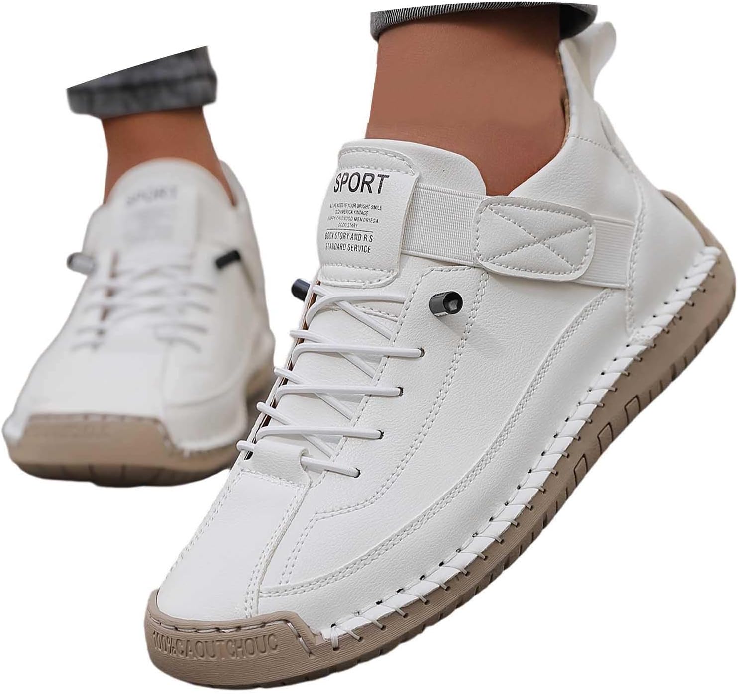 Generisch Montela Sneakers Damen - Orthopädische Schuhe Komfortable Schmerzfreie Lederschuhe Atmungsaktive Wasserdicht Leder Laufschuhe 35-48 – Bild 2