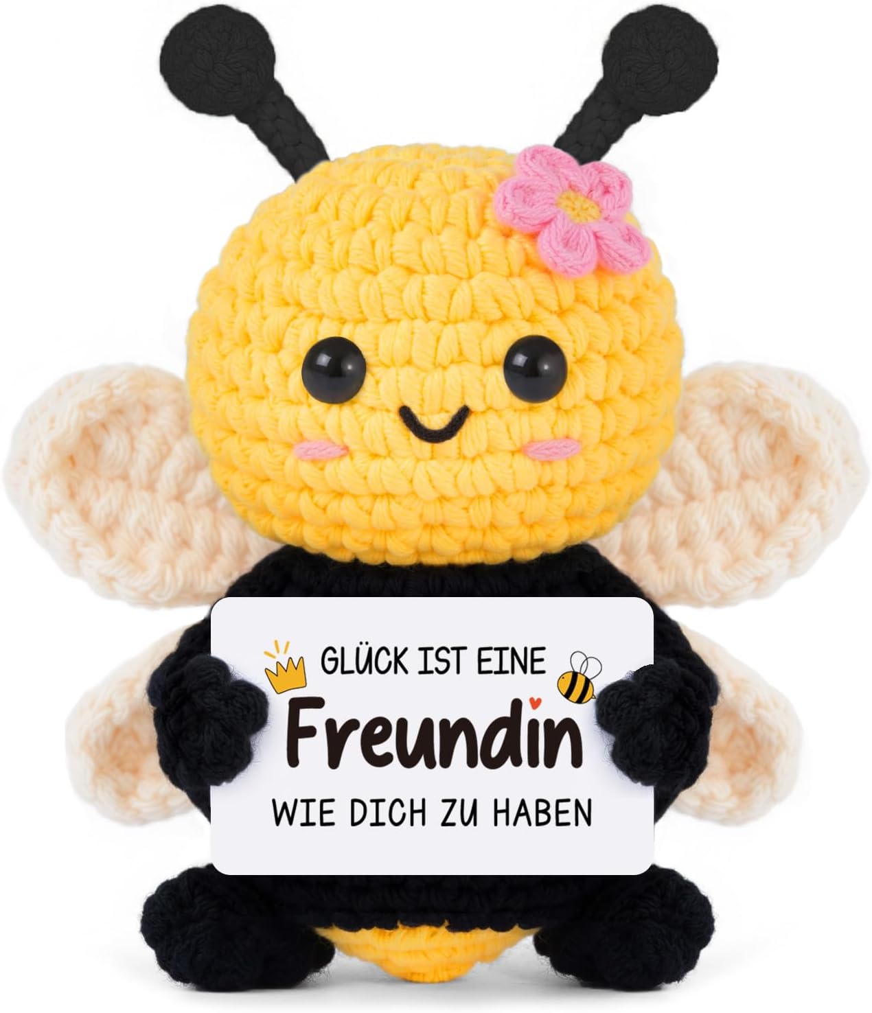 Gleevara Best Friend Gifts - Hand Crocheted Bee Figurine