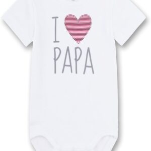 Sanetta Textilwe Body I Love Dad 010 White 1/2