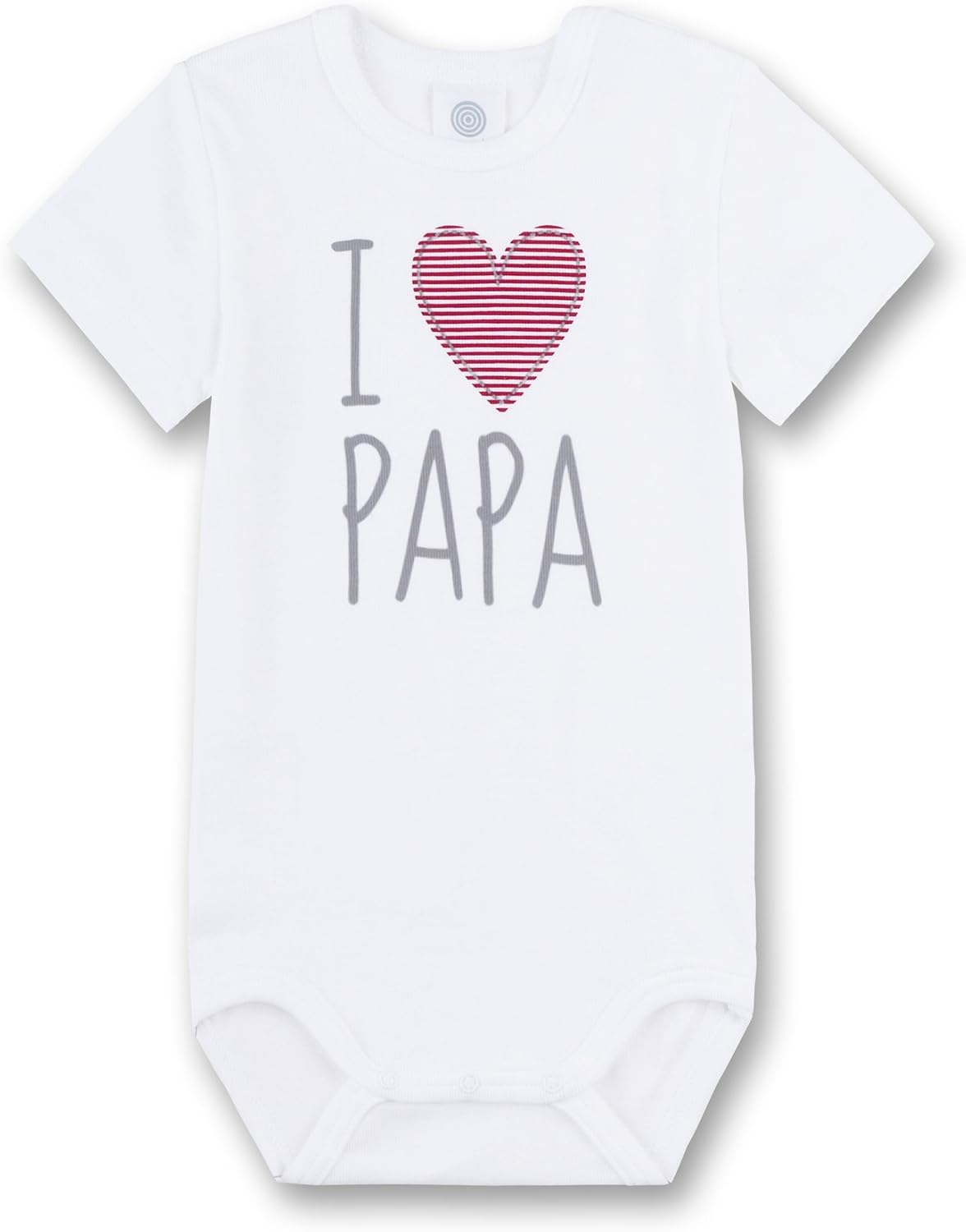 Sanetta Textilwe Body I Love Dad 010 White 1/2