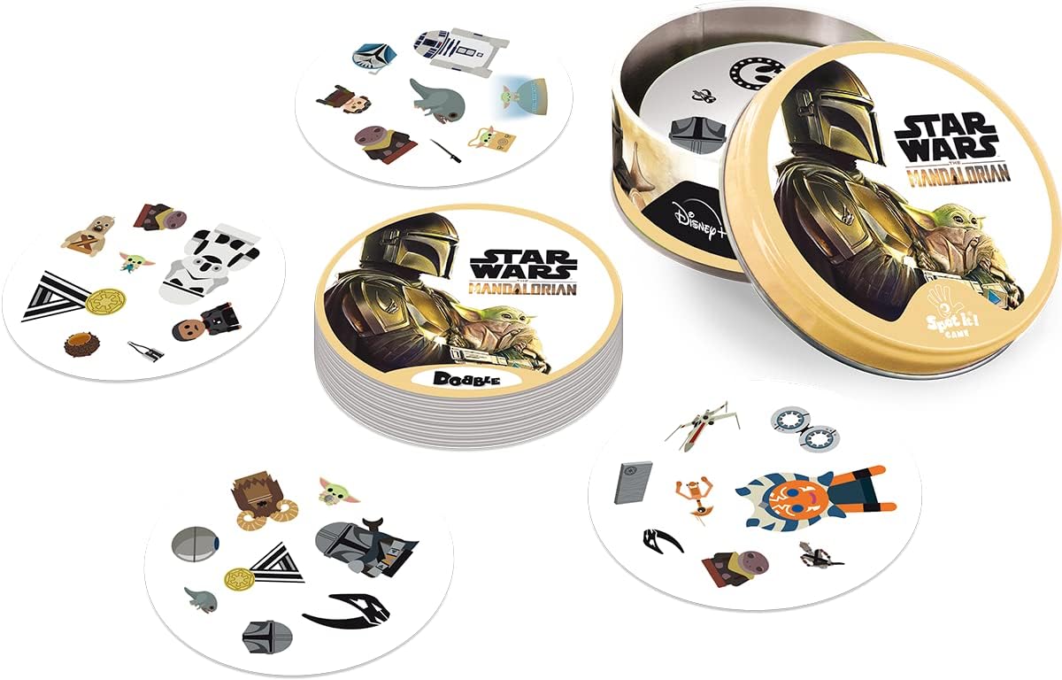 Asmodee, Dobble Star Wars: The Mandalorian, Fast-paced Family Game, German – Bild 7