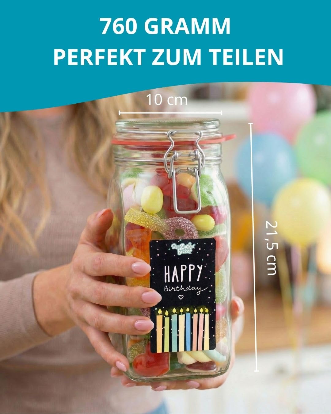 Happy Birthday Candy Jar – Bild 3