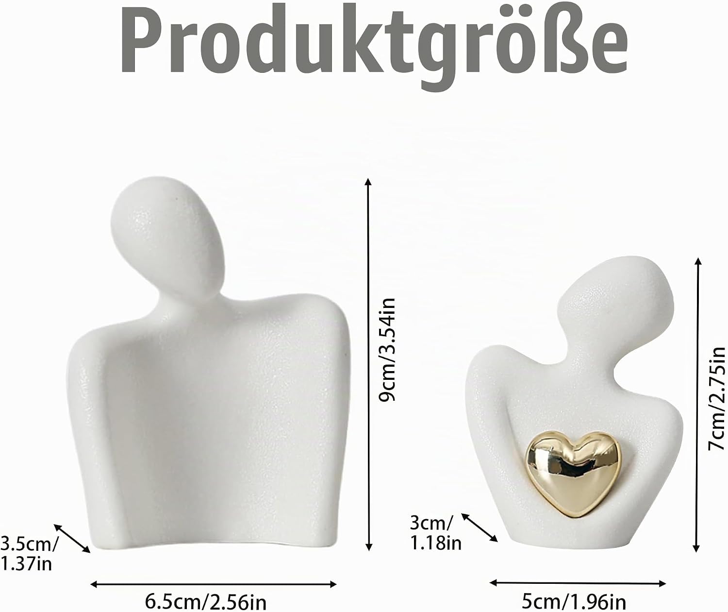 Romantic Couple Statue Wedding Gifts for Bride and Groom 9 x 6.5 cm – Bild 3