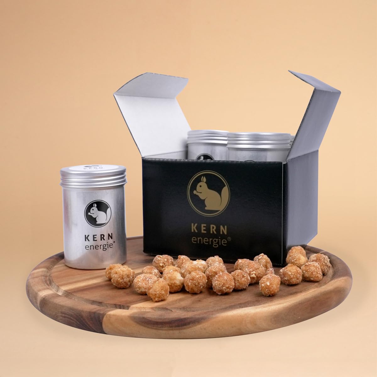 KERNenergie Nut Gift Set - Gift Idea for Exams, Graduation - Nut Gift for Men and Women - 4 Nut Mixes, Nuts in Gift Box - Small Nerve Food, 240 g – Bild 4