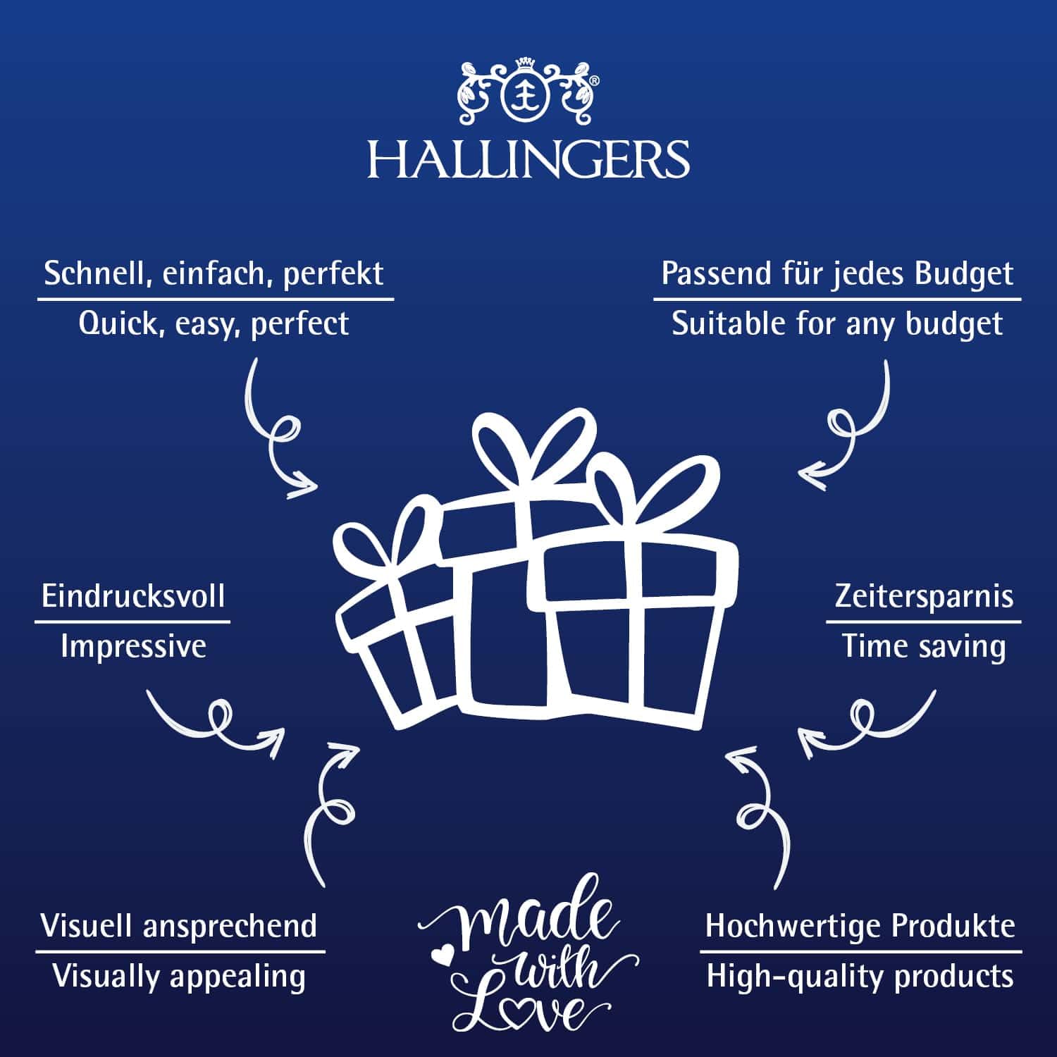 Hallingers Genuss Manufaktur Feinkost Father's Day Gift Set – XL Gift Basket "Father's Day Bag Blue" Large Gift Chocolate Bar, 9 Chocolates & Spice Rub, Gift Idea for Dad Grandpa – Bild 5