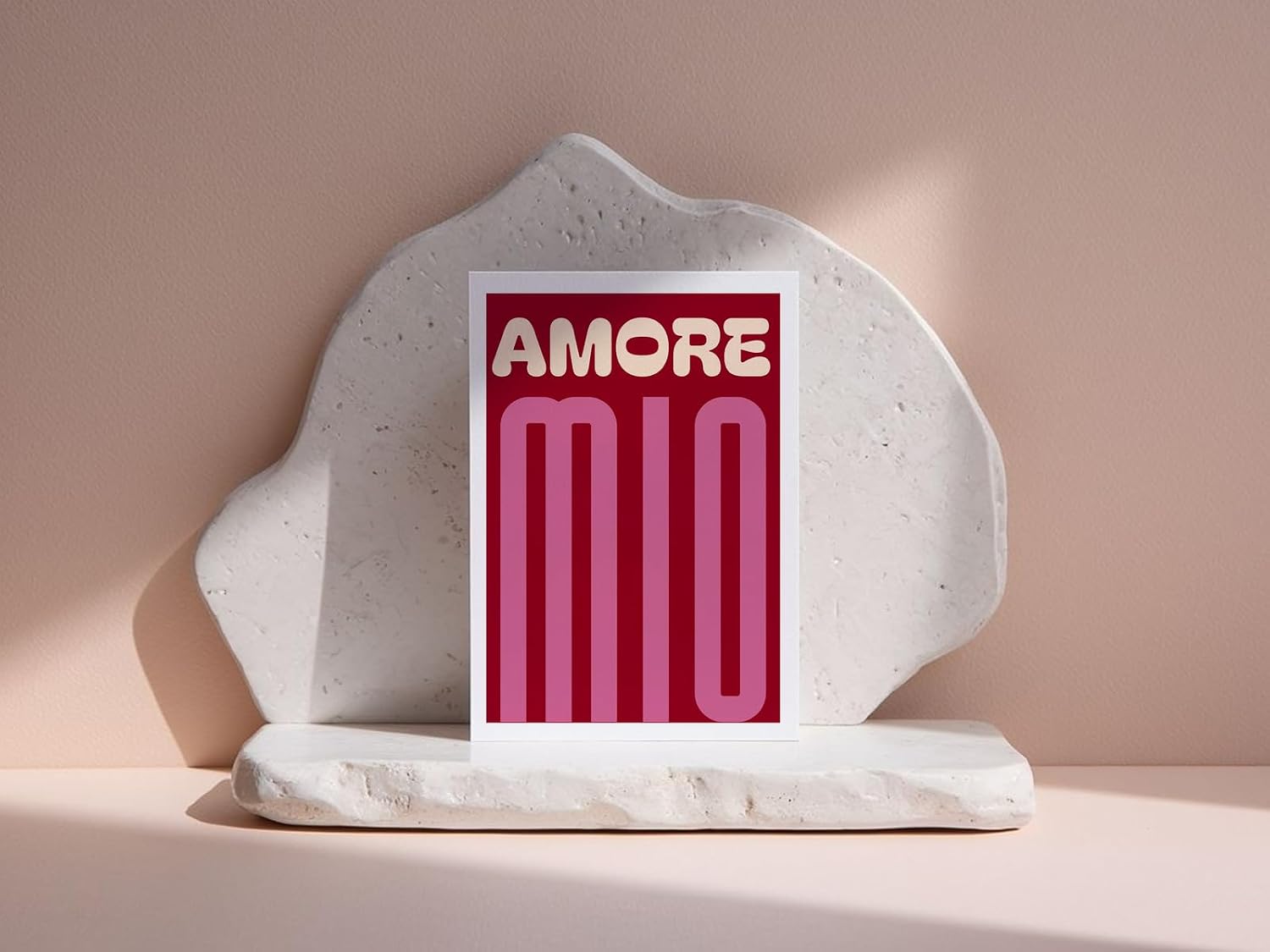 WBdesignz Italian Love Card "Amore Mio" with Envelope - Love Message for Partner Girlfriend Boyfriend - Romantic Card Gift Idea for Valentine's Day or Anniversary (DIN A6) – Bild 3