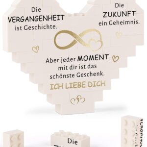 Anniversary Gifts for Him Her, Heart-Shaped Decoration I Love You Gift for Him Her Valentine's Day Gift for Partner Women Men Wedding Anniversary Valentine's Day Love Gift