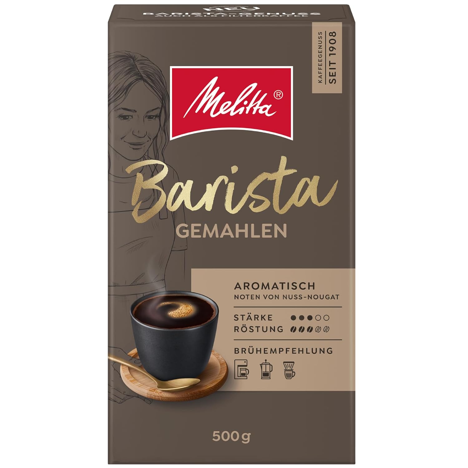 Melitta Barista Filter Coffee, Strength 3/5, 12 x 500 g – Bild 2