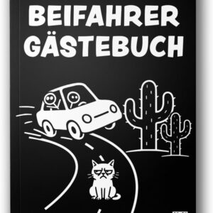The Funniest Passenger Guest Book | Funny Gift for 18th Birthday or Passed Driving Test | Book to Fill in the New Car for New Driving License (1, Black)