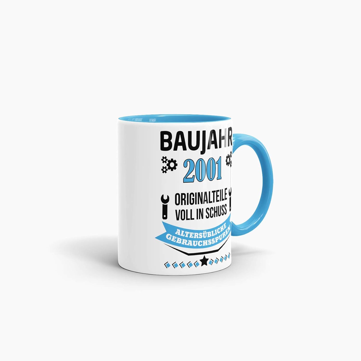 Printed Birthday Coffee Mug with Birth Year and Funny German Text – Bild 4