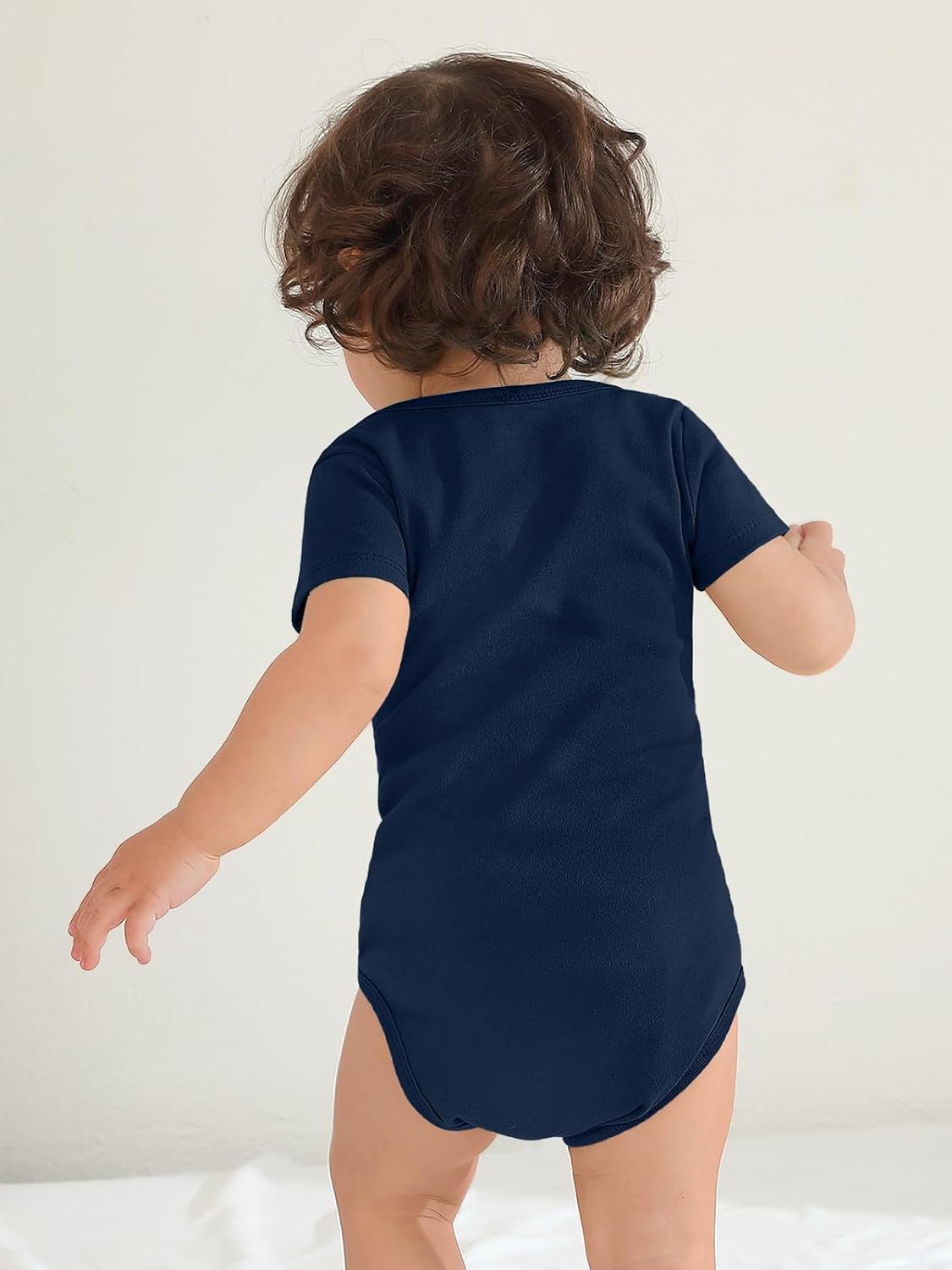 BesserBay Baby Short Sleeve Romper Bodysuit Cheers On The 1st Father's Day Gift Unisex 0-12 Months – Bild 4