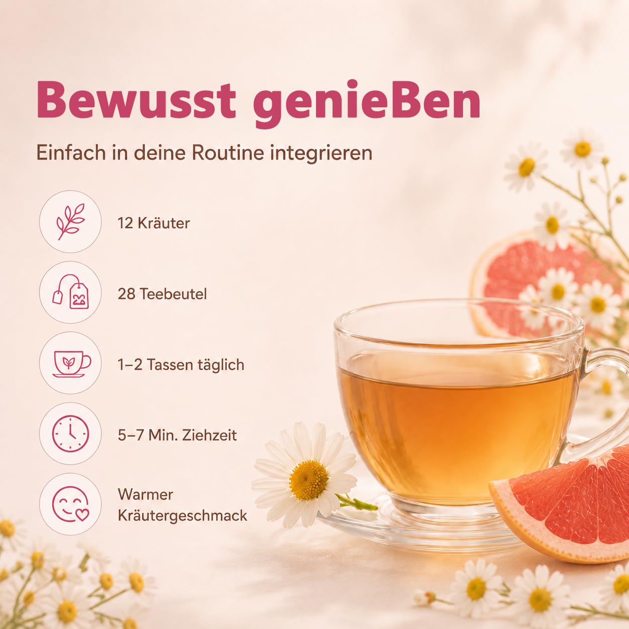 Detox Tea for Weight Loss & Liver Function - 28 Days 12 Herbal Blend Herbal Tea with Milk Thistle, Dandelion, Ginger & Green Tea - For Digestion, Metabolism & Wellbeing in Menopause – Bild 7