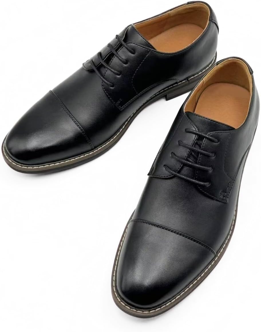 Finishing & Sewing Men's Oxford Lace Up Shoes with Caps – Bild 4