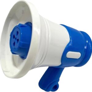 Lustiges -Megaphon- Aufnehmen Abspielen -Witz-Geschenk für Erwachsene Party-Scherzartikel Lautsprecher tragbarer Stimmverstärker niedliches Kinderspielzeug (Blue, One Size)