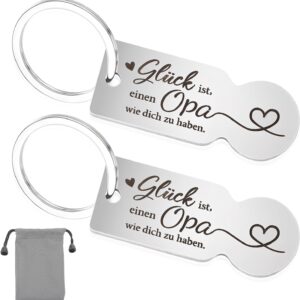 Jieyao Gift for Grandma Grandpa Key Chain, 2 Pieces Shopping Trolley