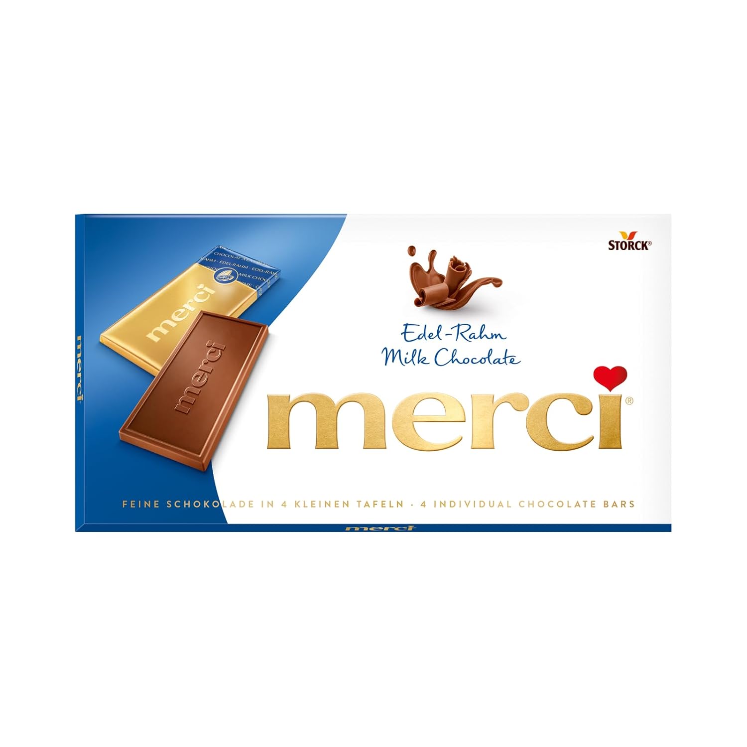merci Chocolate Bar Precious Cream 1 x 100 g (4 Plates)
