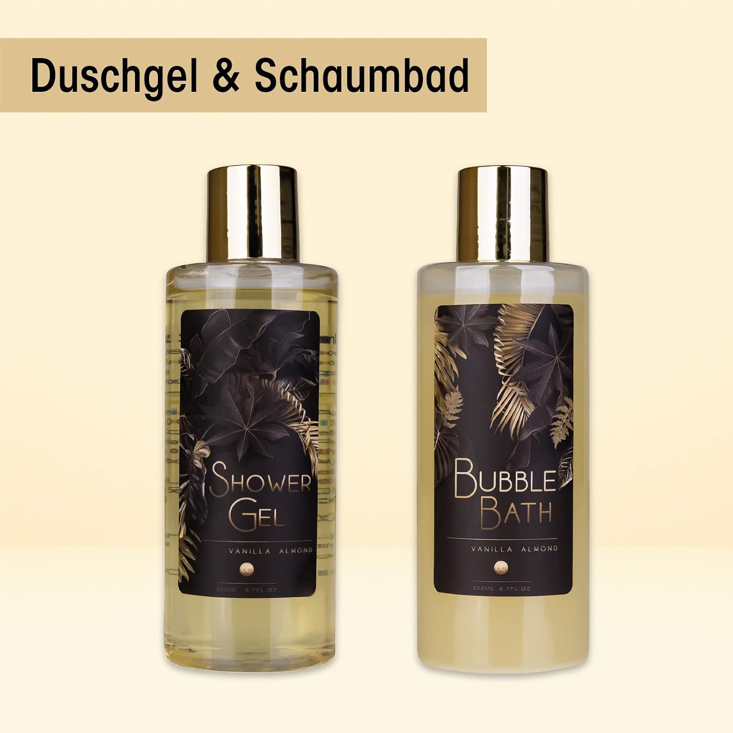 Accentra Luxury Bath Set in Glitter Pump in Gold with Vanilla Almond – Bild 5