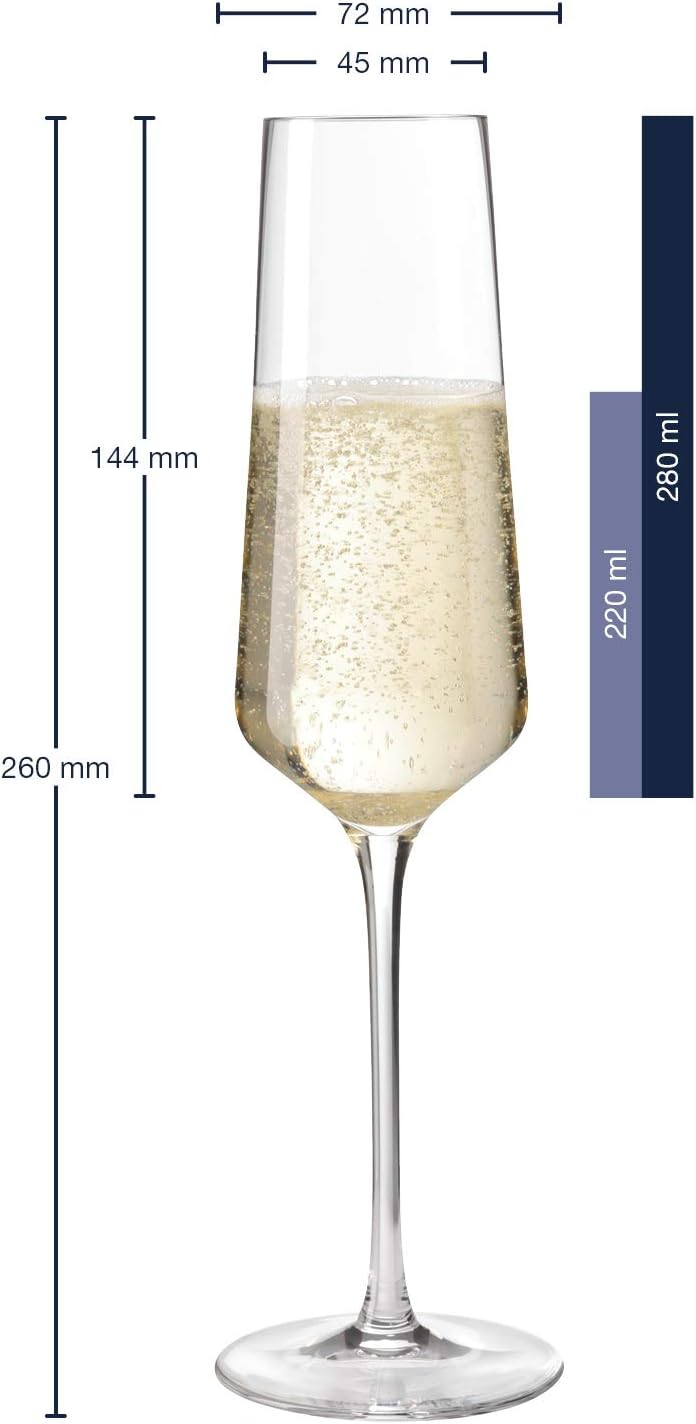 Leonardo Puccini Champagne Glass, 1 Piece, Dishwasher Safe Prosecco Glass – Bild 2