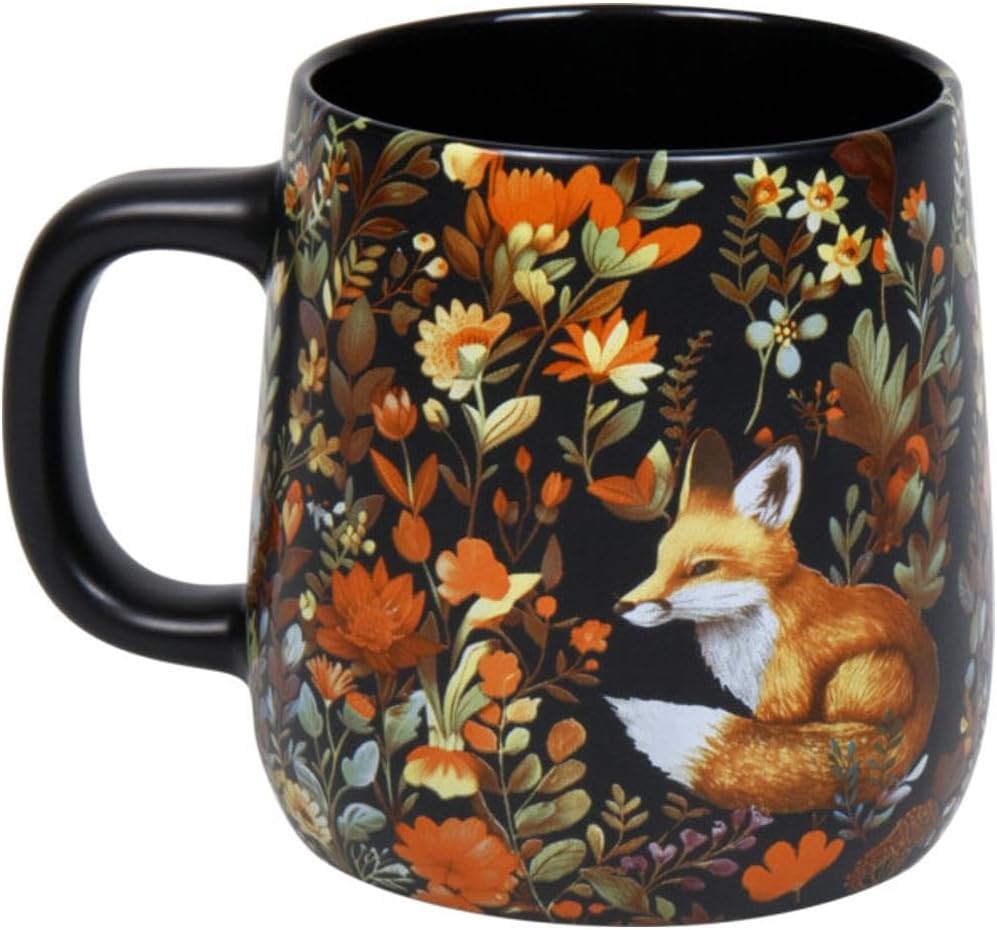 Coffee Mug Set of 2 Forest Wildlife - Coffee Cups in Wild Animal Design - Cups Set for Coffee, Tea & Cocoa Coffee Cups Gift Set for Animal Friends & Nature Lovers – Bild 3