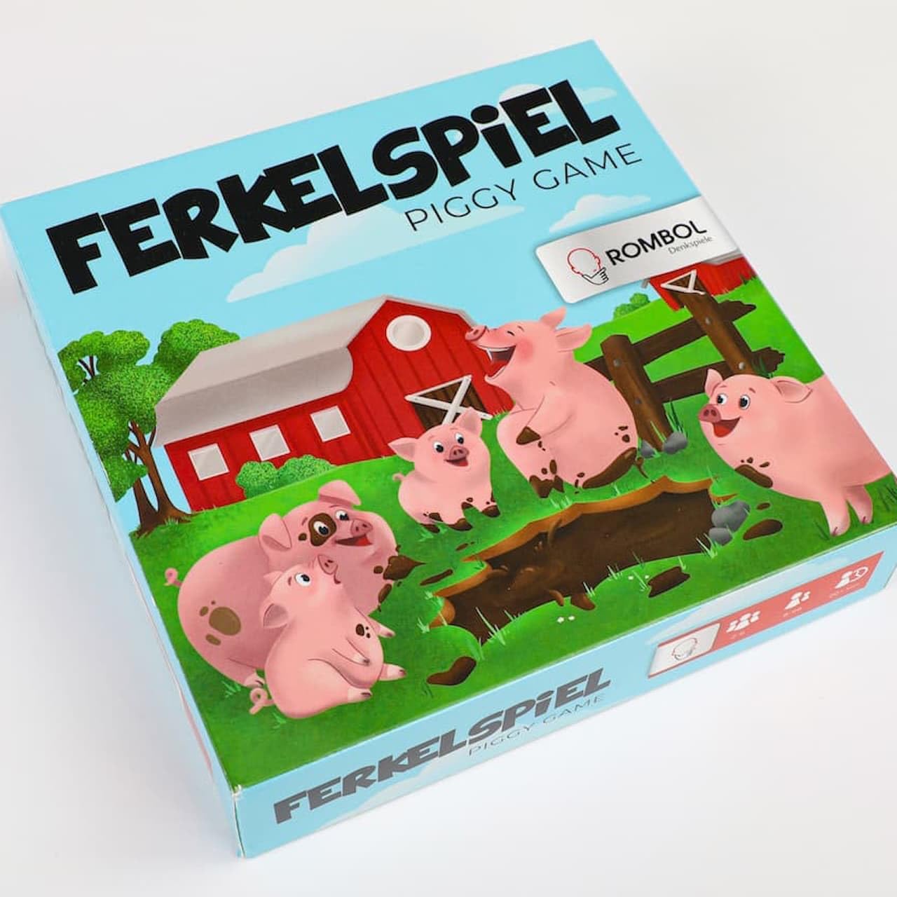 ROMBOL Piggy Game, Dice Game with the Cute Piggies for the Whole Family, for 2 to 6 Players – Bild 6