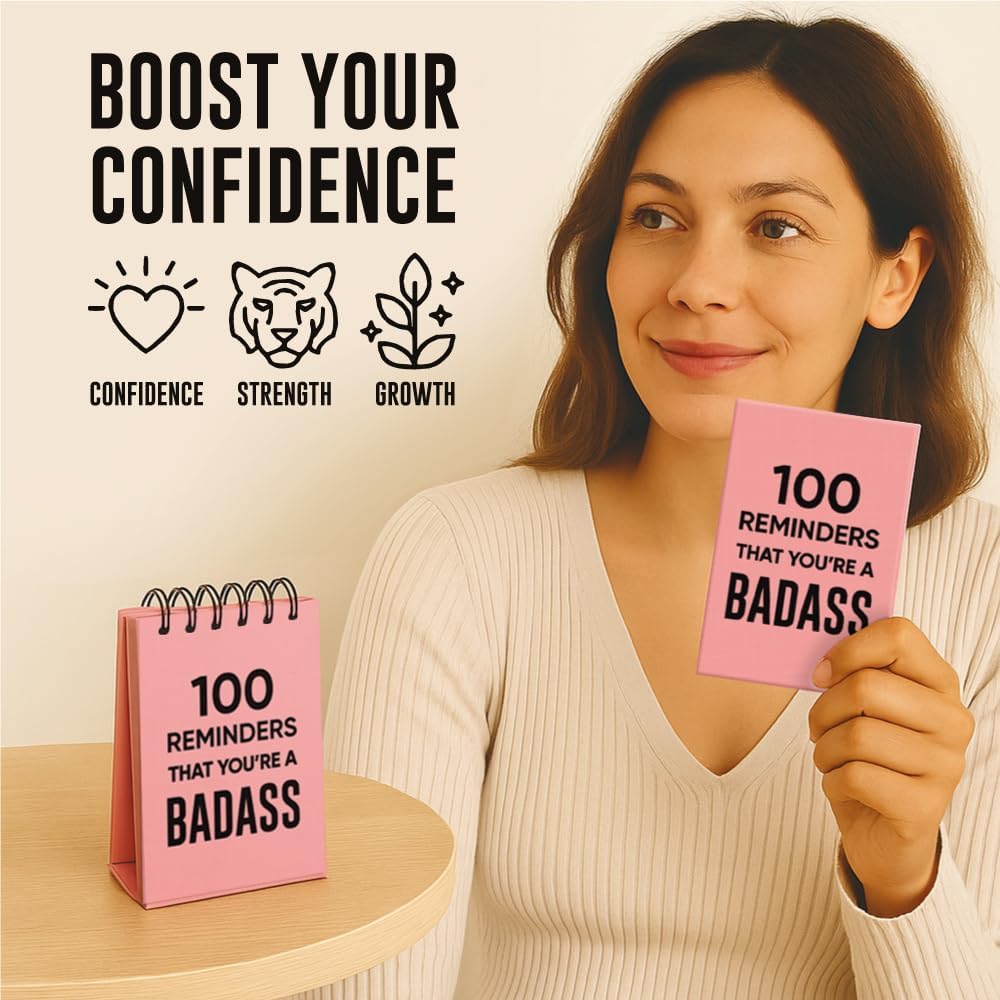 Astralux Affirmations for a Boss Babe Flip Book, Daily Positive Mindset Cards – Bild 2