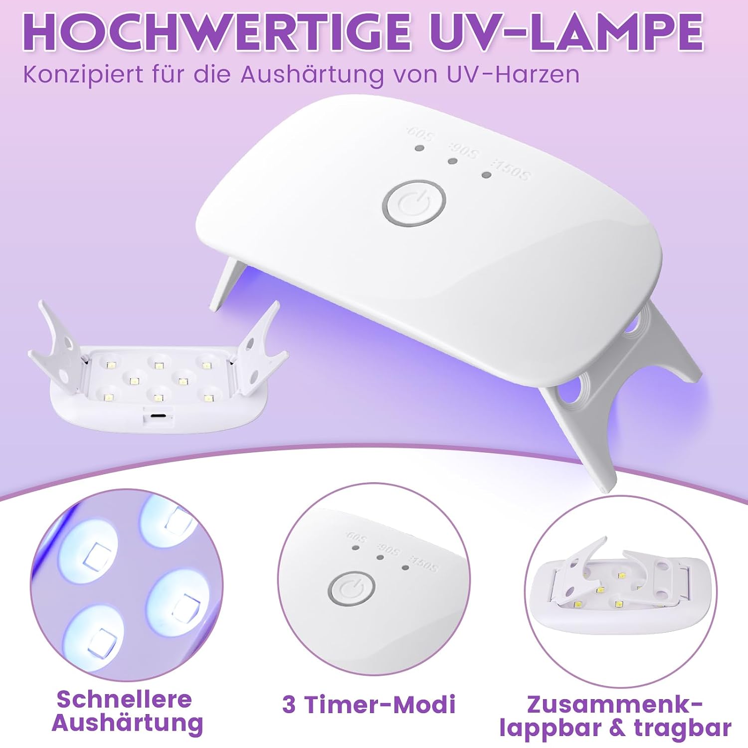 Let's Resin 200 g UV Resin Set with UV Lamp – Bild 5