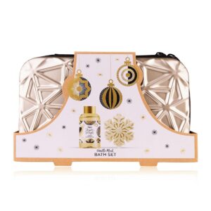 Accentra Winter Magic Bath Set in Cosmetic Case, 2-Piece Wellness Gift Set for Women with Shower Gel & Soap, Vanilla Musk Fragrance, Stylish Care Set with Hard Case Case, Ideal Christmas Gift