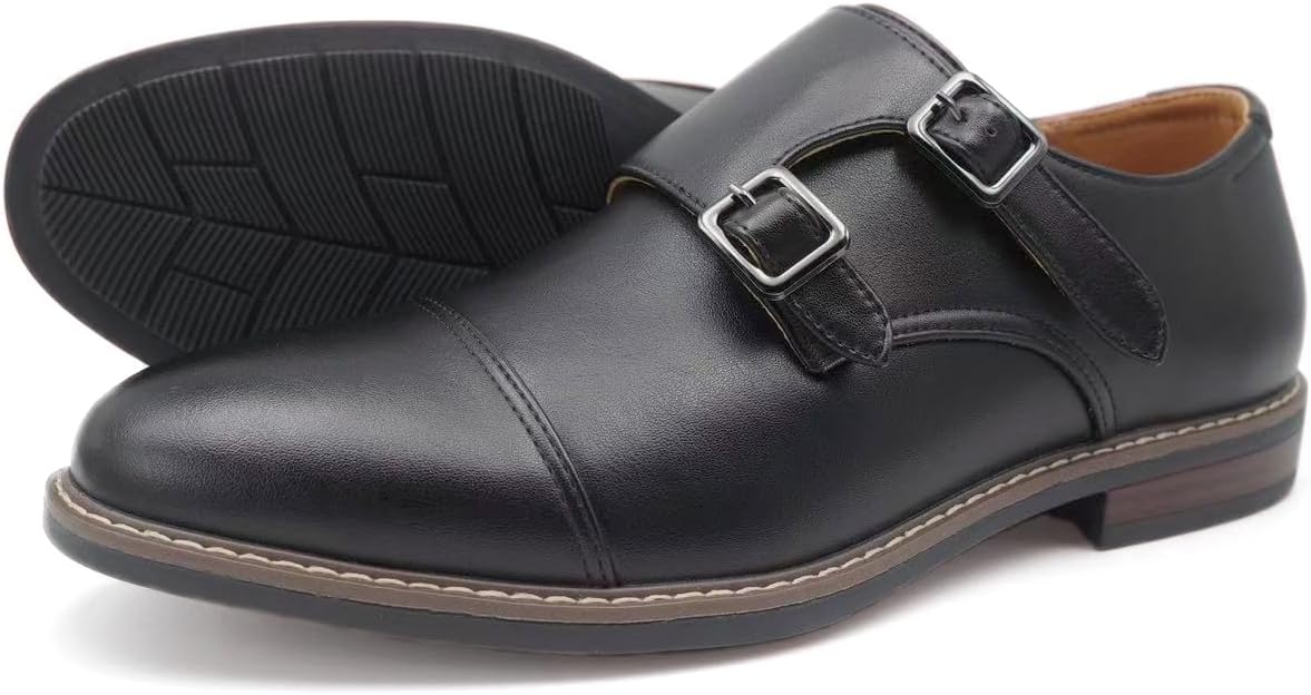 Finishing & Sewing Men's Monk Shoes with Double Strap – Bild 4