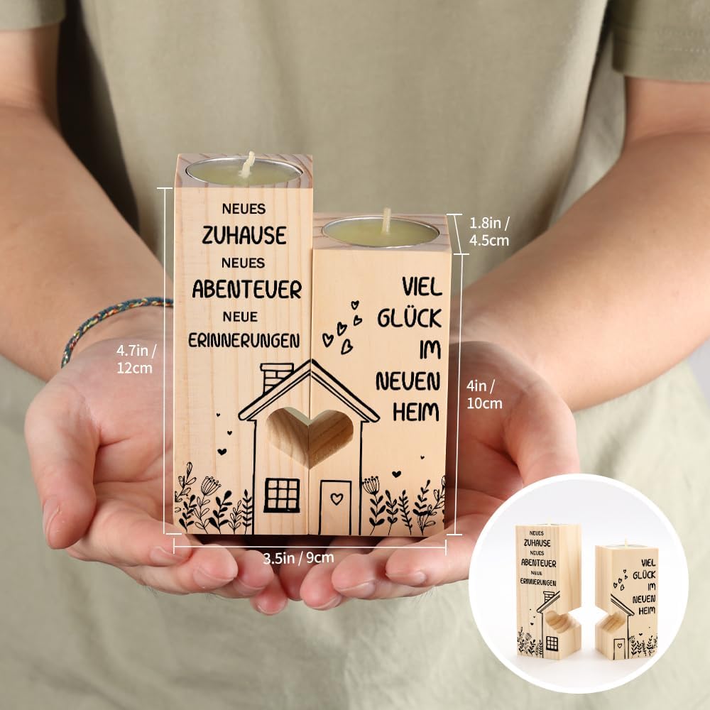 KAAYEE Housewarming Gifts Home, Candle Holder Gift for Housewarming – Bild 6