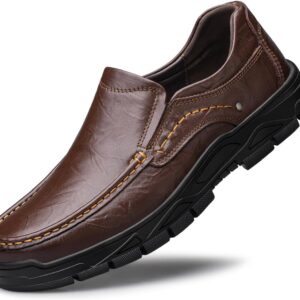 Men's Casual Shoes Slip On Loafers Leather Shoes for Dress Business Work Office