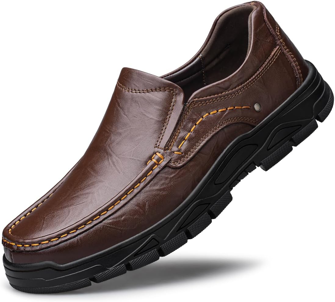 Men's Casual Shoes Slip On Loafers Leather Shoes for Dress Business Work Office