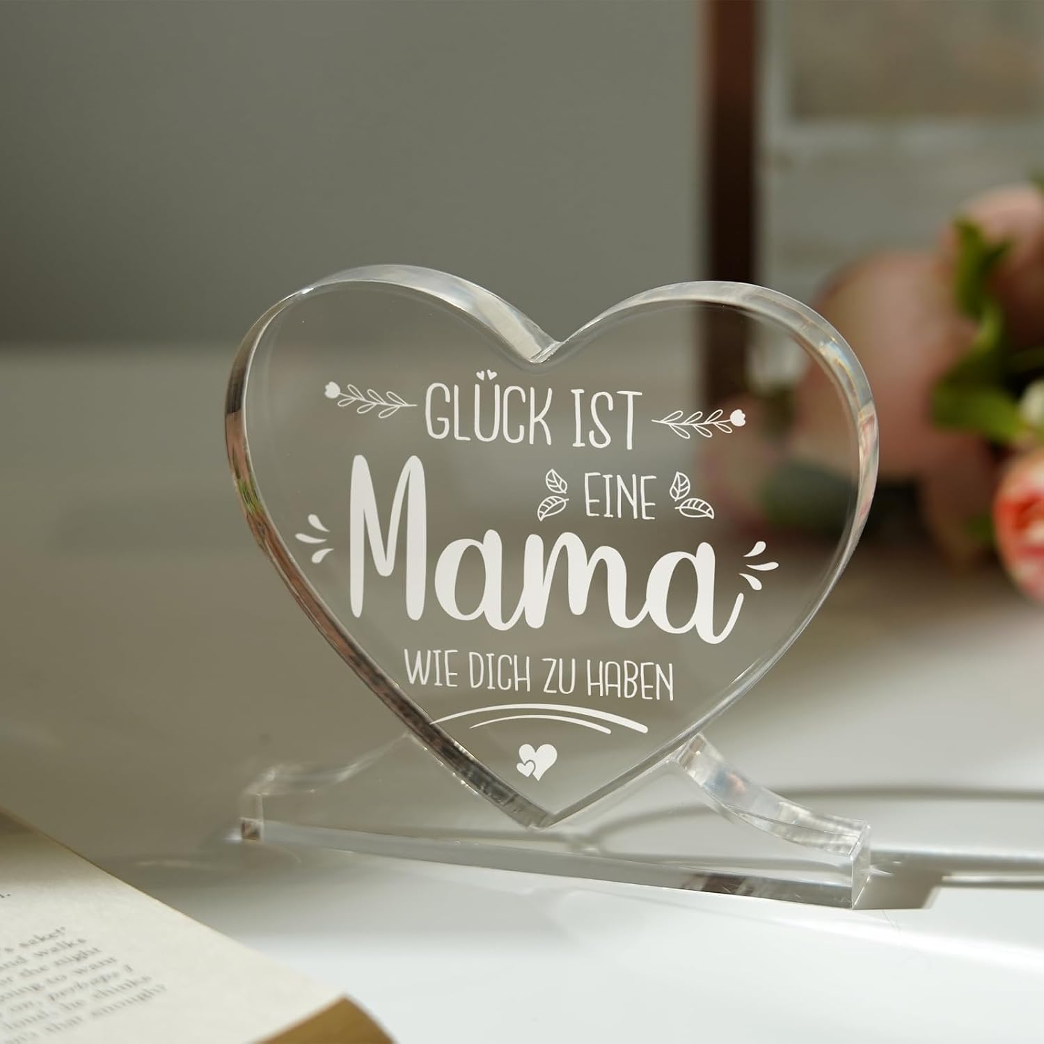 Mum Gift - Heart Acrylic - Birthday Gift for Mum – Bild 7
