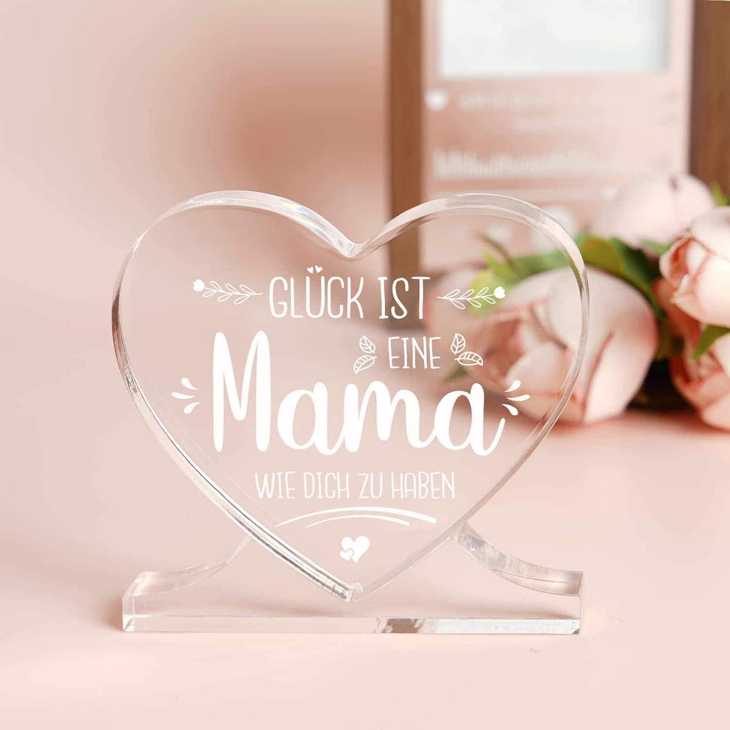 Mum Gift - Heart Acrylic - Birthday Gift for Mum – Bild 5