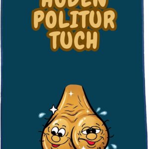 KRONLY Testicles Polish Cloth Joke Item for Men 50 x 30 cm Gift Idea