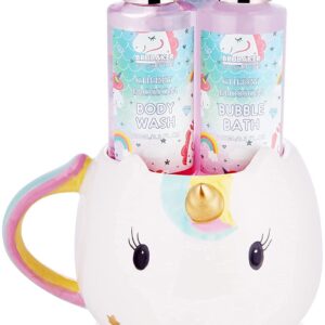 Brubaker Cosmetics 4-Piece Unicorn Bath and Shower Set Cherry Blossom