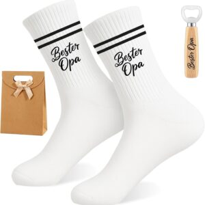 Grandpa Gifts, Best Grandpa Socks, Funny Socks Men with Bottle Opener, Gift Idea for Men, Funny Christmas Gifts for Grandpas, Men's Day, Christmas Gift for Valentine's Day, Father's Day