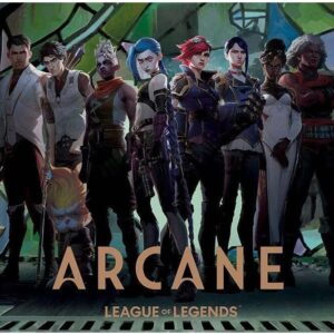 Pyramid International Arcane (Characters in Fence Arcade) Maxi Poster - Premium Quality 61cm x 91cm Wall Art for Bedroom, Office or Dorm - Great Gift for Fans and Collectors