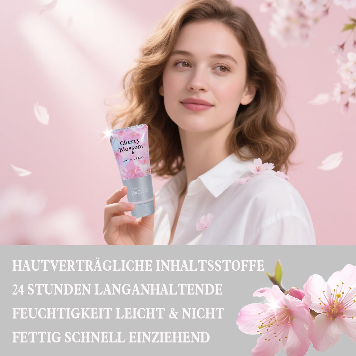 Spa Luxury Bath Gift 8-Piece Cherry Blossom Fragrance - Gifts for Women – Bild 3