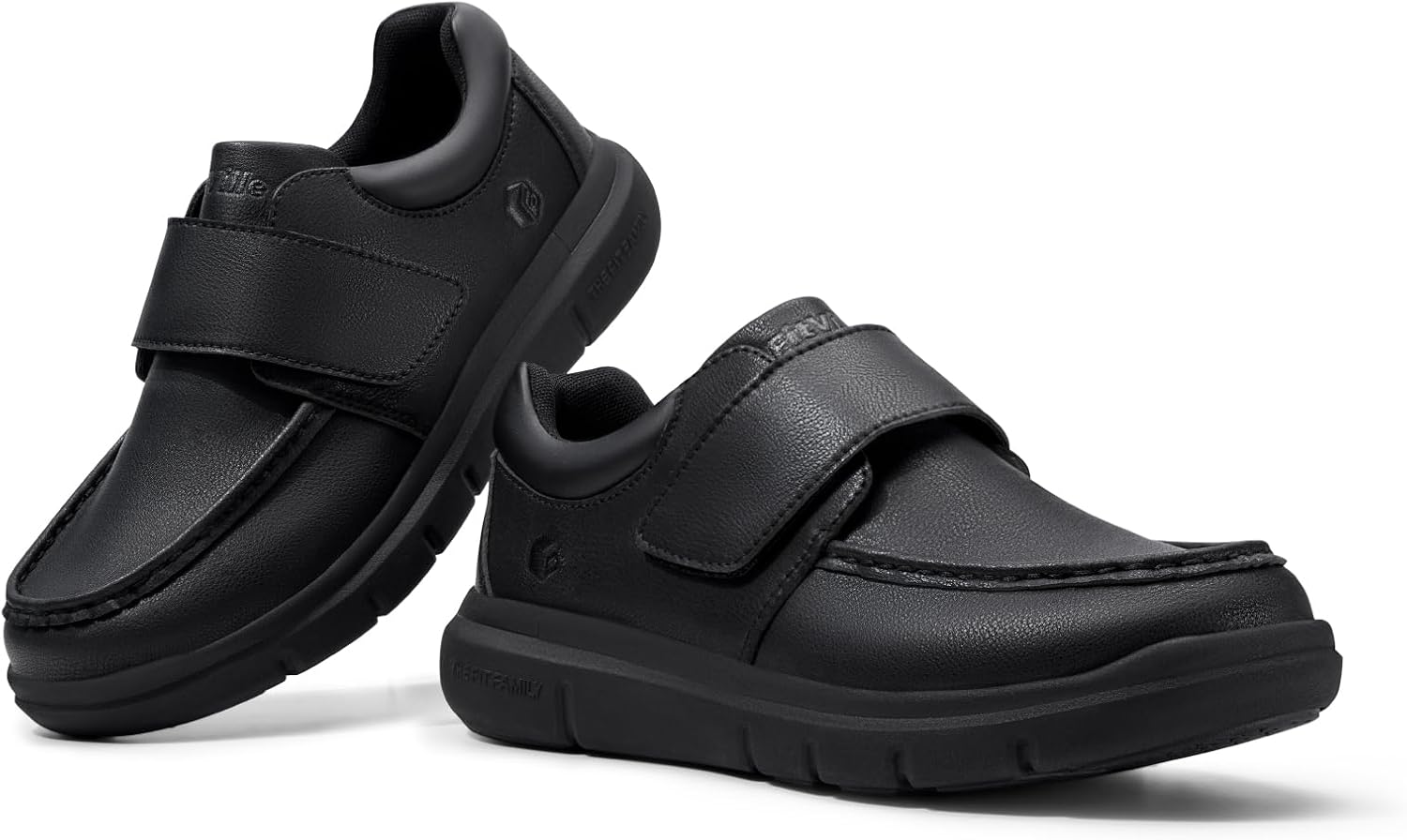 FitVille Diabetic Shoes Men's Extra Wide Leather Shoes Orthopaedic Shoes with Fastening Adjustable Slippers Comfortable Casual Business Walking Shoes for Swollen Feet – Bild 8