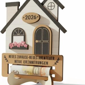 Housewarming Gift House Apartment New Home Money Gift Packaging Housewarming Money Gift Made of Wood for Home House Moving New Apartment