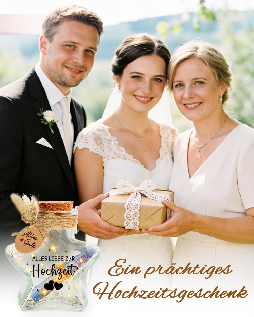 Money Gift Wedding - LED Star Shaped Bottle Light – Bild 7