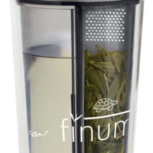 finum Traveler Zita Anthracite Tea Control Cup, Transparent