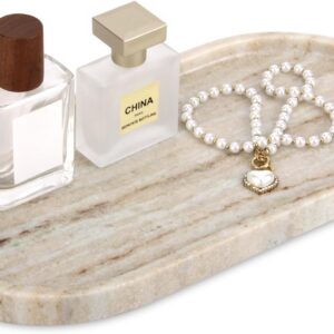 Viva Jade Oval Marble Tray 30 x 15 x 2 cm