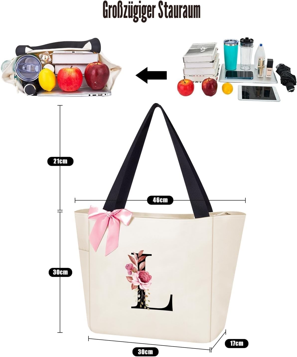 Vavabox Women's A-Z Handbag with Letter - Gifts for Women – Bild 3